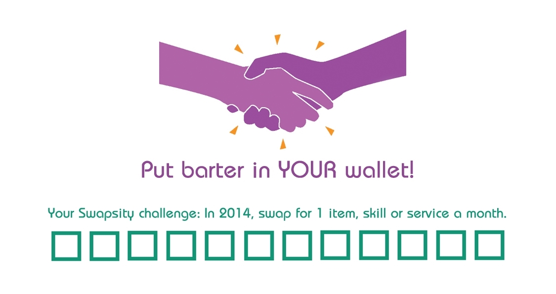 Swapsity Barter Card and Swap Challenge 2014